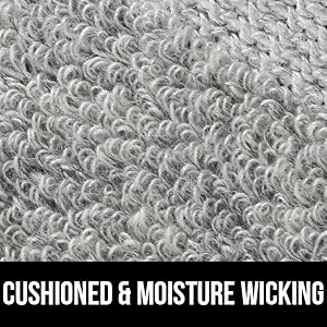 cushioned moisture wicking