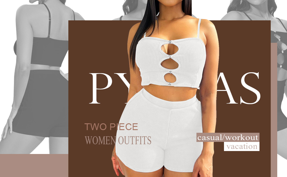 two piece outfits for wome summer