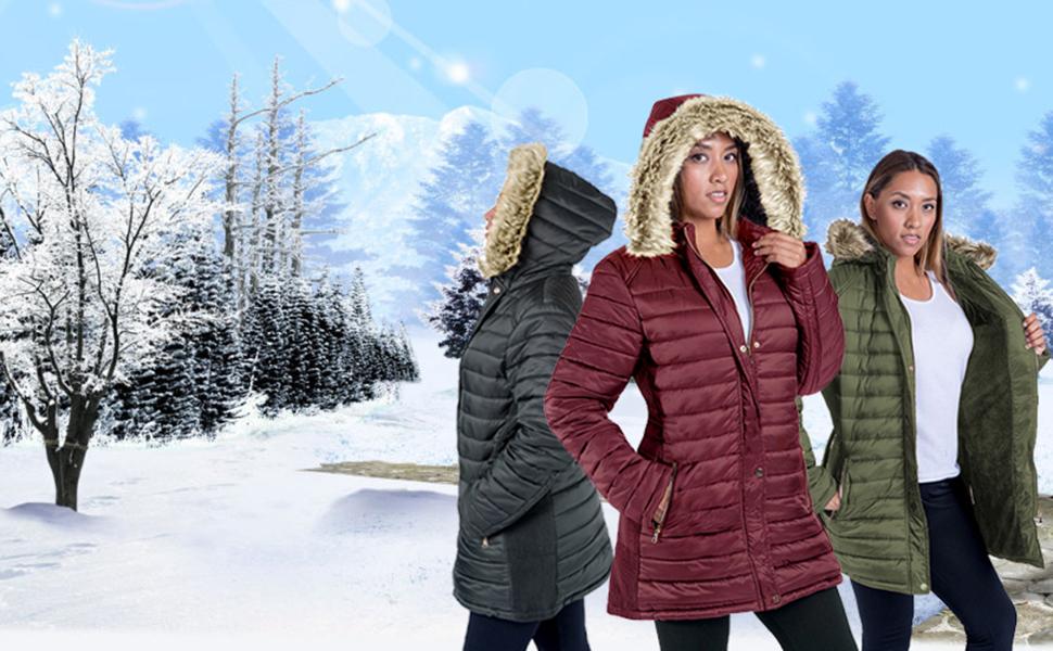 womens winter warm jacket