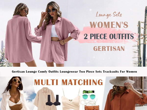 2 Piece Outfit for Women Lounge Sets