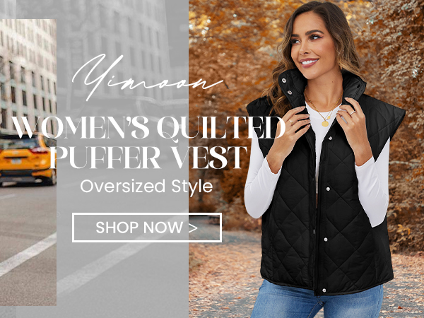 oversized puffer vest