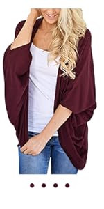 wine red summer cardigan