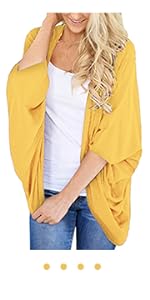 yellow summer  kimono cardigan