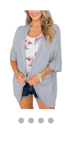 gray kimono cardigan