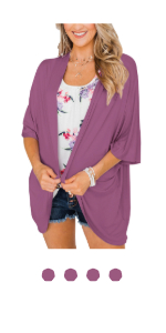 purple kimono cardigan