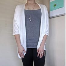 white summer cardigan