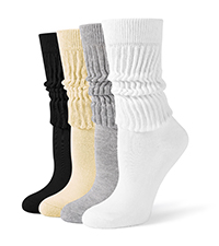 Cotton blended slouch socks