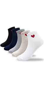 socks, cutiemango, heart, heart socks, point socks, color socks, crew socks