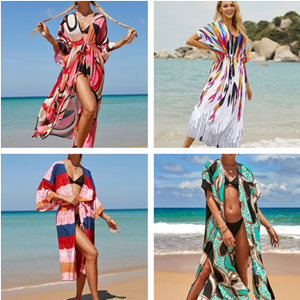 Kimono Swimsuit Cover up Maxi Dress