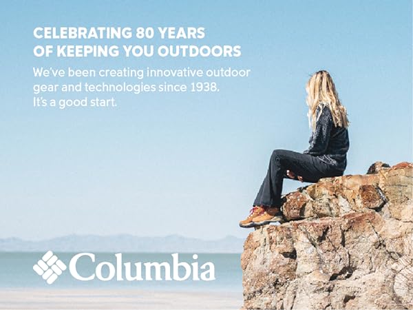 Celebrating over 80 years of keeping you outdoors, Since 1938, Columbia Sportswear Co