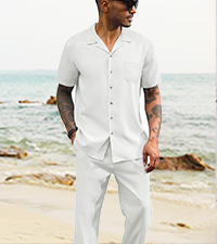 mens linen sets