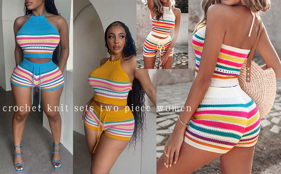 crochet short set for women