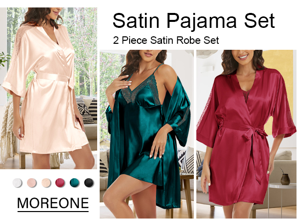 lingerie set with robe