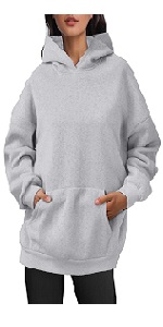 B0D92GLR2Y Women Oversized Hoodies Solid Color Fashion Y2K Hooded Sweatshirts