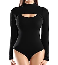 black shapewear bodysuit