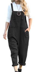 PV9 Women Long Casual Loose Bib Pants Overalls Baggy Rompers Jumpsuits