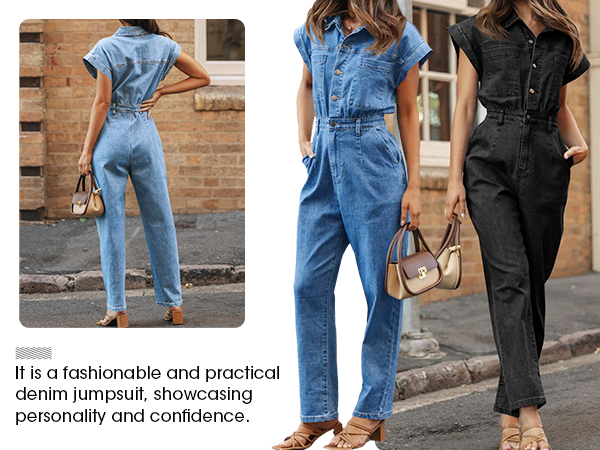 women Cap Sleeve v neck jumpsuits