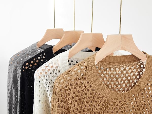 Women&#39;s Crochet Mesh Sweaters