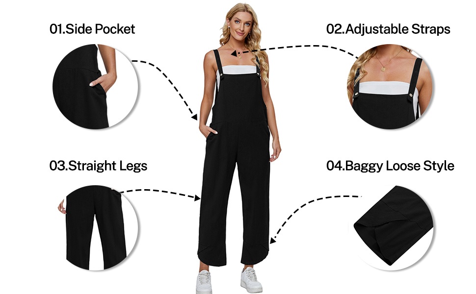 Women''s Loose Baggy Jumpsuit Details