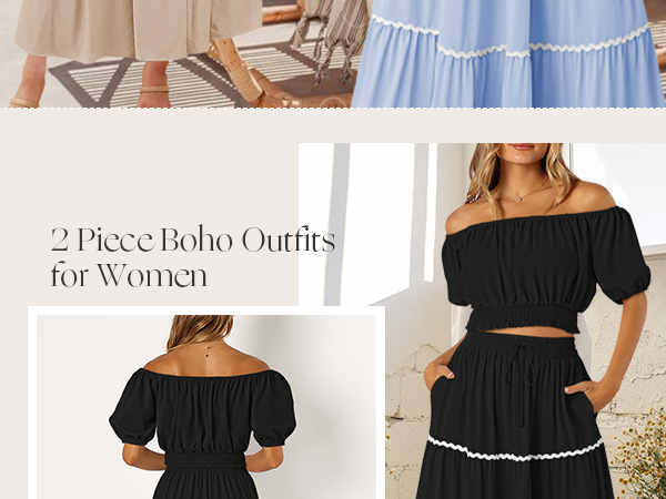 2 Piece Boho Outfits