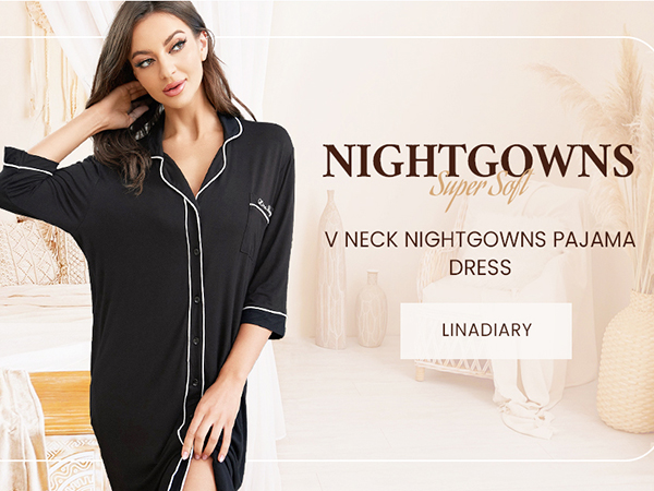 button down nightgown