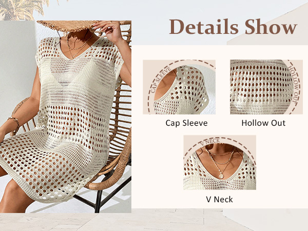 swimsuit coverups for women 2024 crochet swimsuit coverup dress knit cover up beach dresses vacation