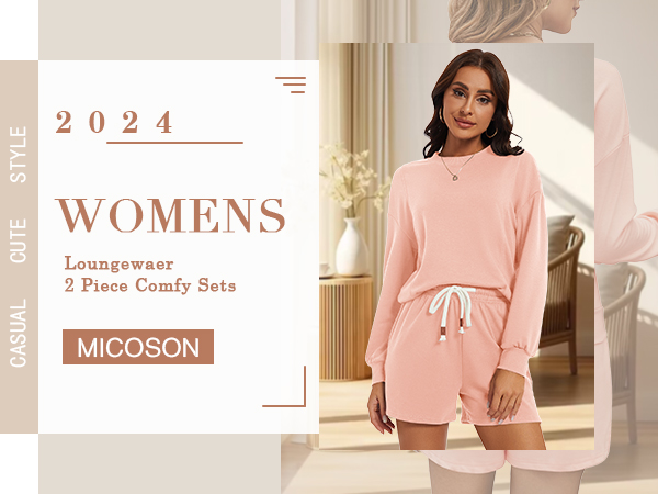 lounge outfits for women comfy sets for women 2 piece