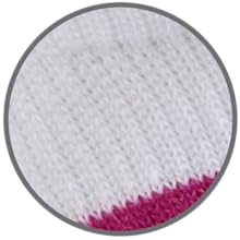 closeup of arch support rib knit