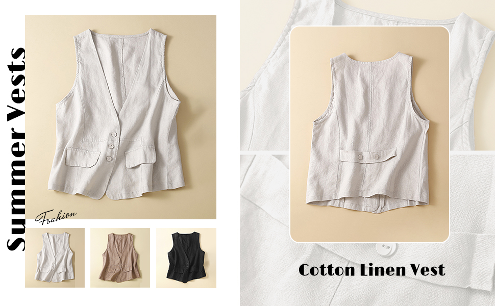 Linen Vest