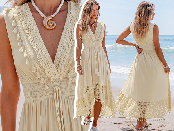 beige cover up dress lace