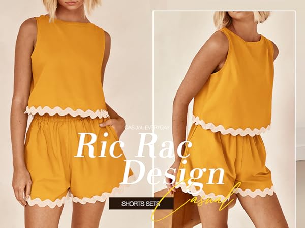 ric rac lounge set women sets for women clothing two piece outfits for women rickrack lounge sets