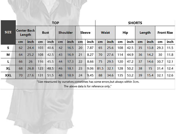 women satin silk pajamas shorts sets