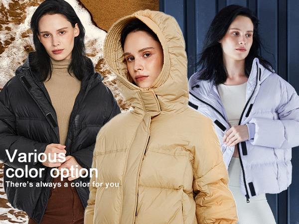 Orolay Women''s Cropped Down Coat Lightweight Winter Jacketwith Hemispherical Hood Water-Resistant