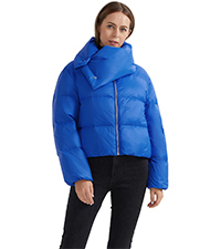 short puffer down coat