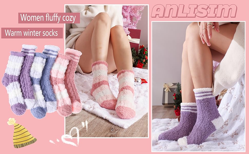 women fuzzy socks