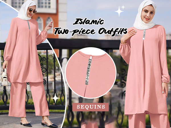 Muslim Casual 2 Piece Set for Women