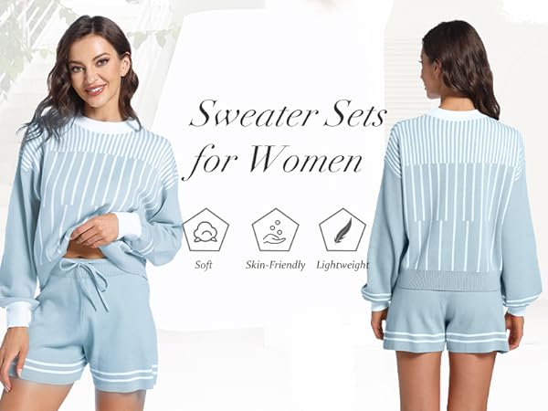 Sweater Shorts Lounge Set