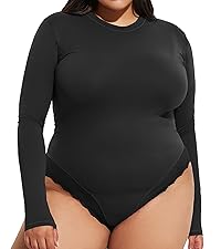 black bodysuit plus size