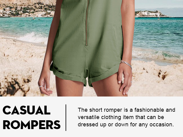 Zip Up Rompers