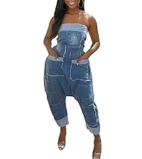 Cargo Denim Jumpsuit