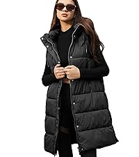 Wefebi long puffer vest