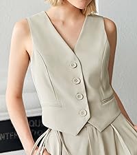 Casual V Neck Blazer Vest