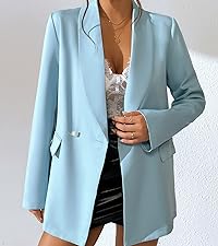 Women''s Long Sleeve Shawl Collar Work Blazer Business Jacket Outwear