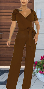 Sexy Party Plus Size Brown Elegant Jumpsuits