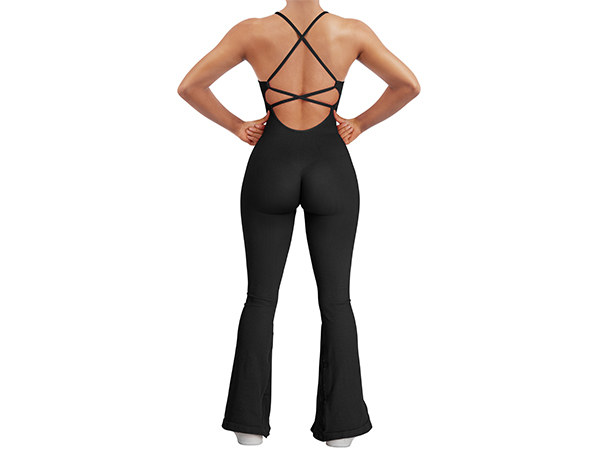 Backless flare Jumspuit