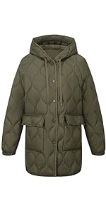 women puffer quilted transitional thin jacket