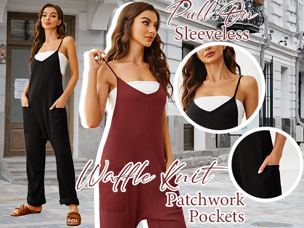 Spaghetti Strap Overall Jumpsuit