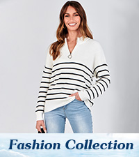 women striped sweater