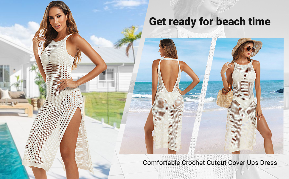 Crochet Swim Cover Up for Women