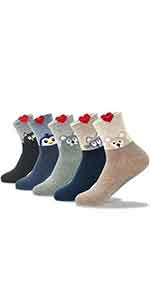 socks, cutiemango, point socks, color socks, crew socks, animal socks, animal heart socks